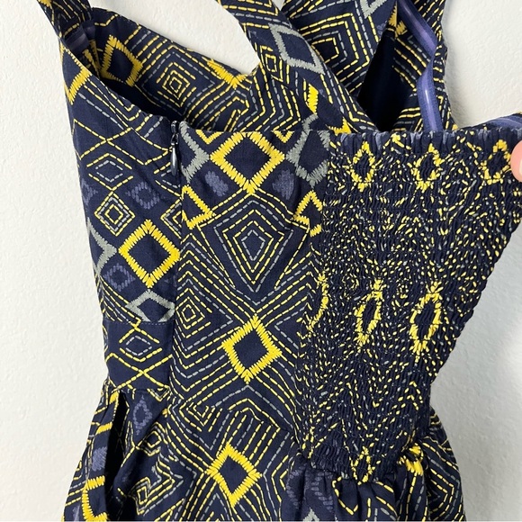 Anthropologie Edme & Esyllte Rhythmic Repetition Halter Dress As Seen on Tv 2 - Picture 6 of 12